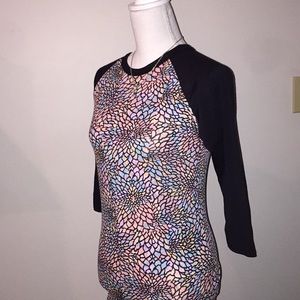 LulaRoe top is a little tight for me.